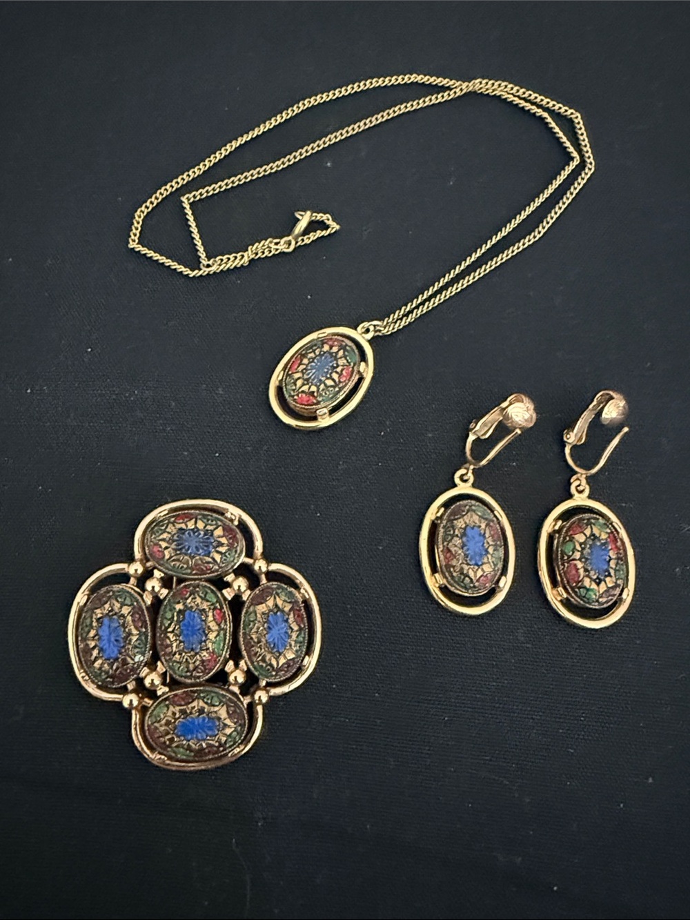 VINTAGE Sarah Coventry “Light of the East” Jewelry Set